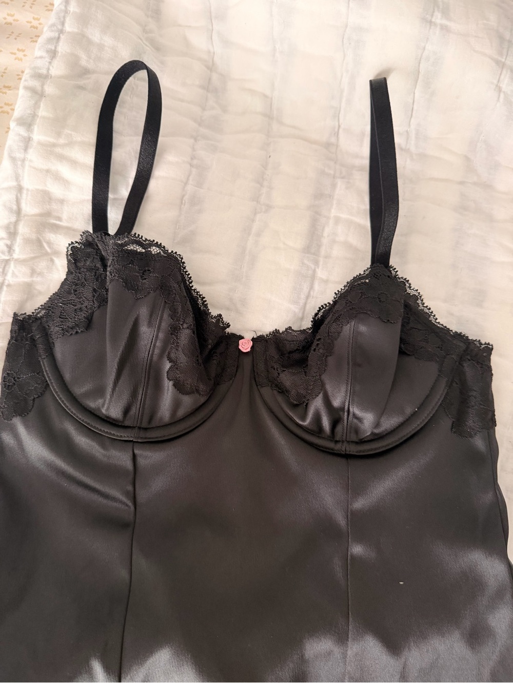 Victoria secret black lace bodycon dress